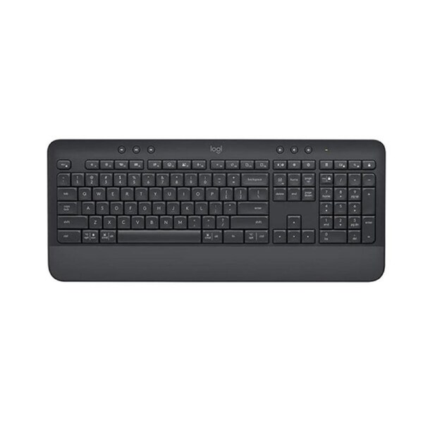 Logitech Signature Comfort Wireless Keyboard With Wrist Rest Graphite