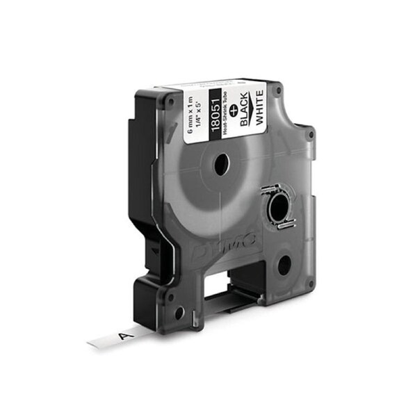 Dymo Rhino Indstrial Heat Shrink Tube 6Mm Black White