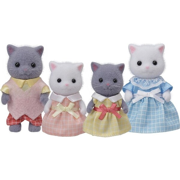 4pc Sylvanian Families Persian Cat Family Kids/Child Miniature Figure Toy Set 3+