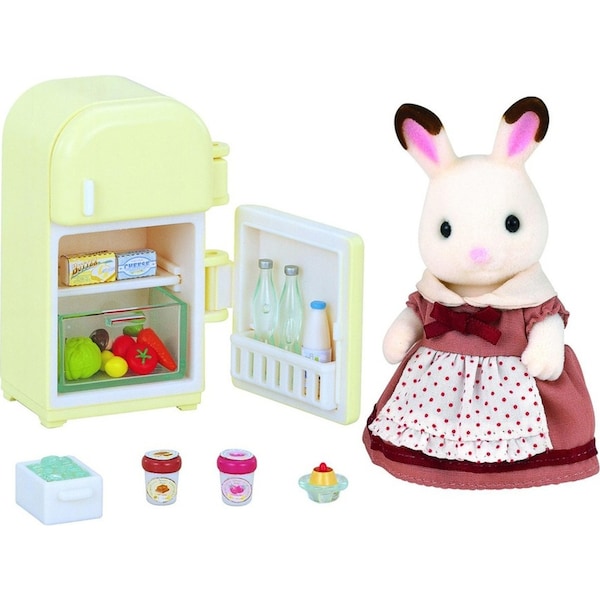 15pc Sylvanian Families Chocolate Rabbit Mother Set Kids Miniature Figure Toy 3+