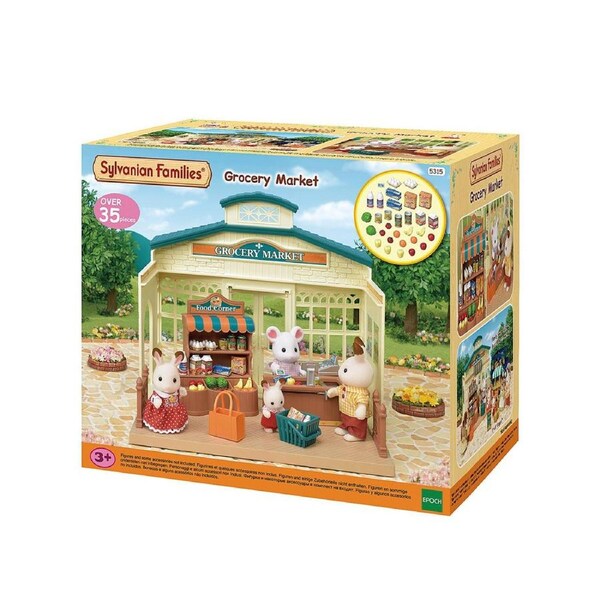 Sylvanian Families Grocery Market Kids Miniature Collectible Figure Toy 3y+