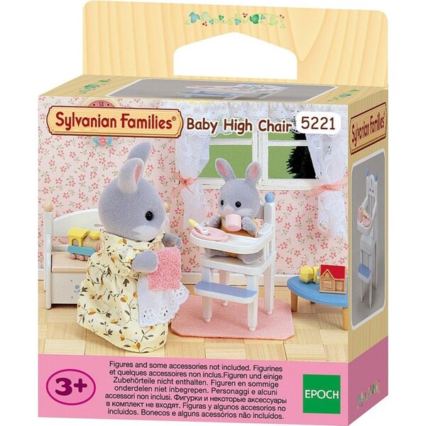 5pc Sylvanian Families Baby High Chair Playset Dollhouse Accessory Kids Toy 3+