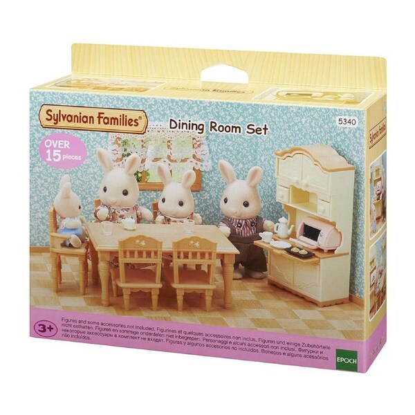 15pc Sylvanian Families Dining Room Playset Kids Dollhouse/Miniature Toy 3+