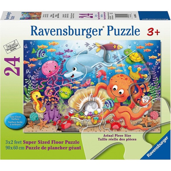 24pc Ravensburger Fishies Fortune Jigsaw Kids/Childrens Animals Puzzle 3Y+
