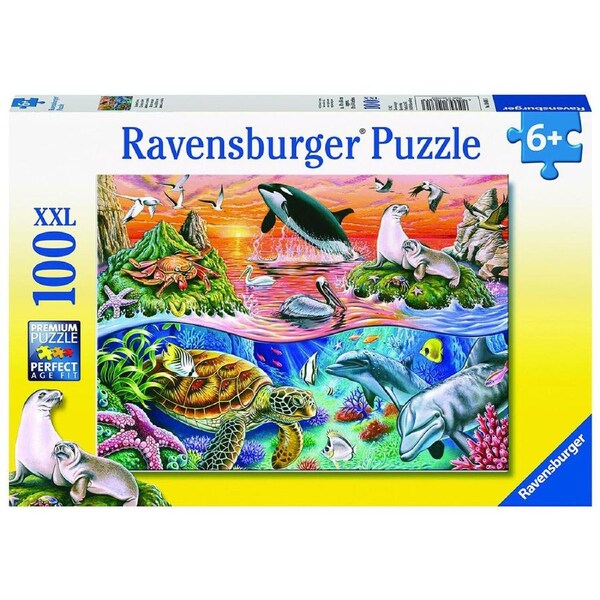 100pc Ravensburger Beautiful Ocean Theme Jigsaw Kids/Childrens Puzzle Pieces 6Y+