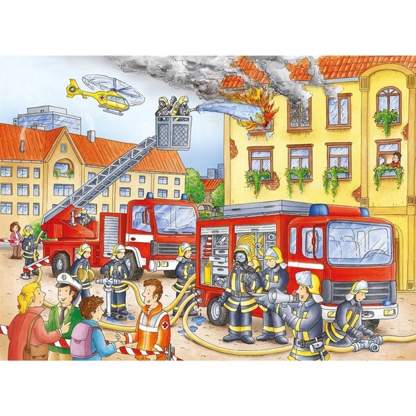 100pc Ravensburger Fire Brigade Theme Jigsaw Kids/Childrens Puzzle Pieces 6Y+