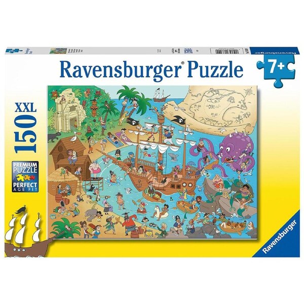 150pc Ravensburger Pirate Island Theme Jigsaw Kids/Childrens Puzzle Pieces 7Y+