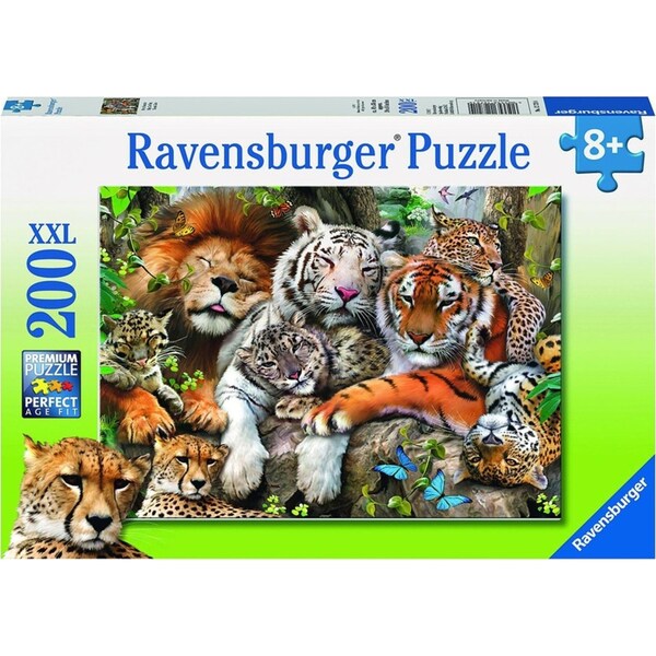 200p Ravensburger Big Cat Nap Theme Jigsaw Kids/Childrens Puzzle Pieces Set 8Y+
