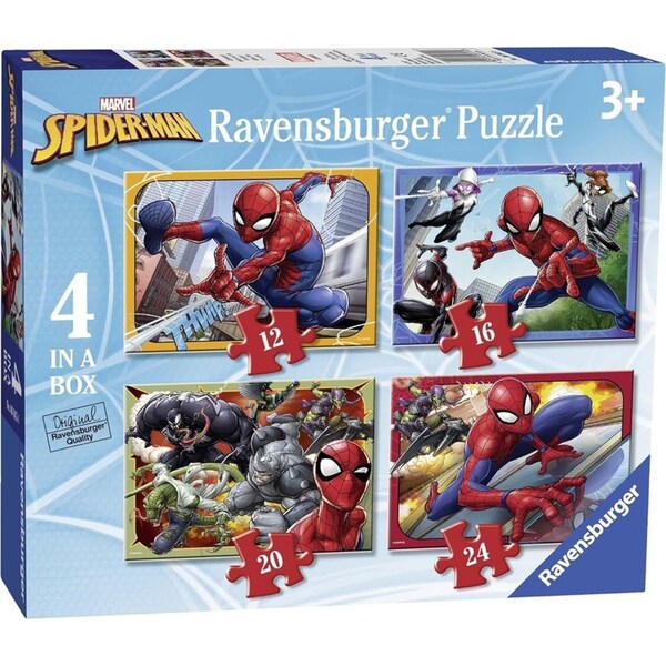 24pc Ravensburger Spider-Man Themed Jigsaw Kids/Childrens Puzzle Pieces Set 3Y+