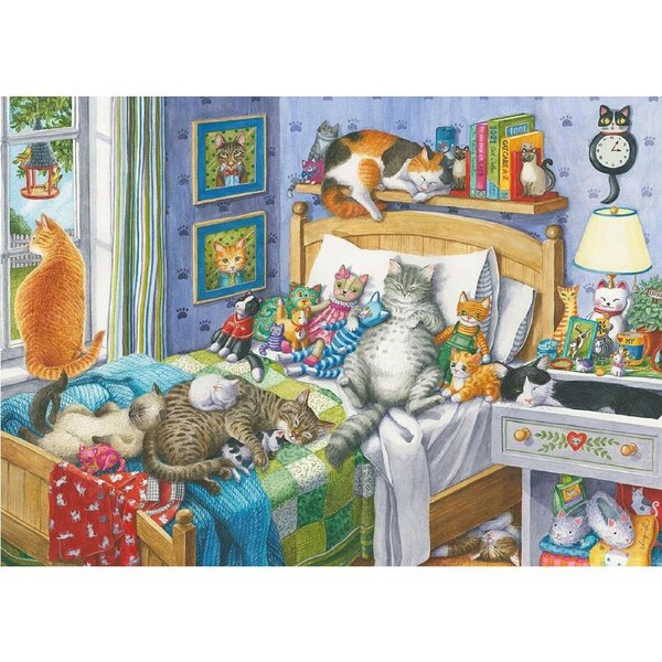 500pc Ravensburger Cat Nap Animals Themed Family Jigsaw Puzzle Pieces