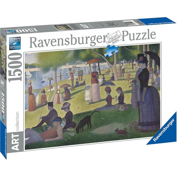 1500pc Ravensburger A Sunday Afternoon on La Grande Jattec Jigsaw Puzzle Pieces