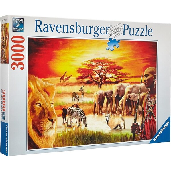 3000pc Ravensburger Proud Maasai Themed Family Jigsaw Puzzle Pieces Set