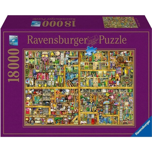 18000pc Ravensburger Magical Bookcase Family Jigsaw Puzzle Piecess Set