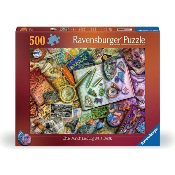 500pc Ravensburger The Archaeologist Themed Family Jigsaw Puzzle Pieces Set