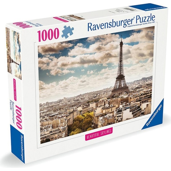 1000pc Ravensburger Paris France Themed Family Jigsaw Puzzle Pieces Set