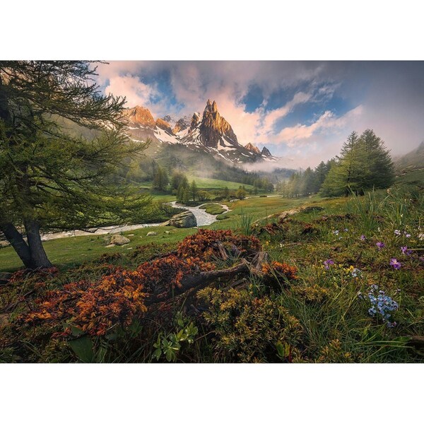 1000pc Ravensburger Claree Valley French Alps Family Jigsaw Puzzle Pieces Set