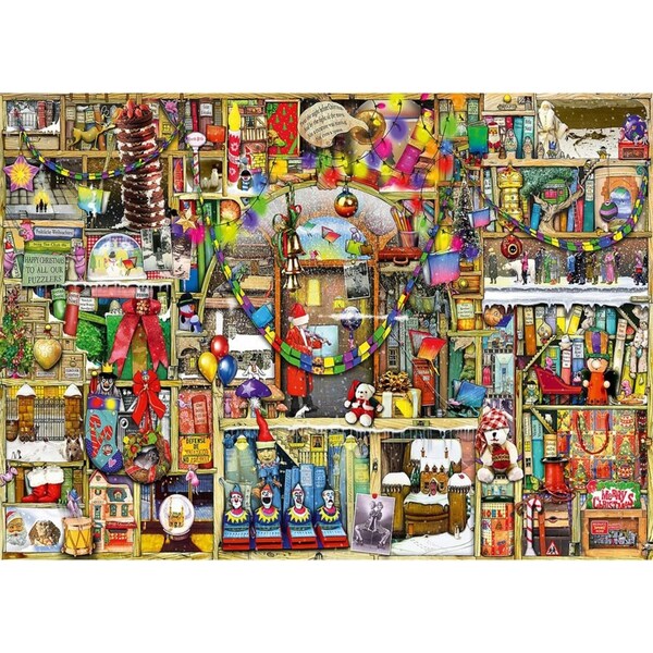 1000pc Ravensburger No 4 Christmas Cupboard Family Jigsaw Puzzle Pieces Set