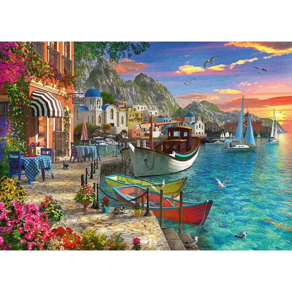 1000pc Ravensburger Grandiose Greece Themed Family Jigsaw Puzzle Pieces Set