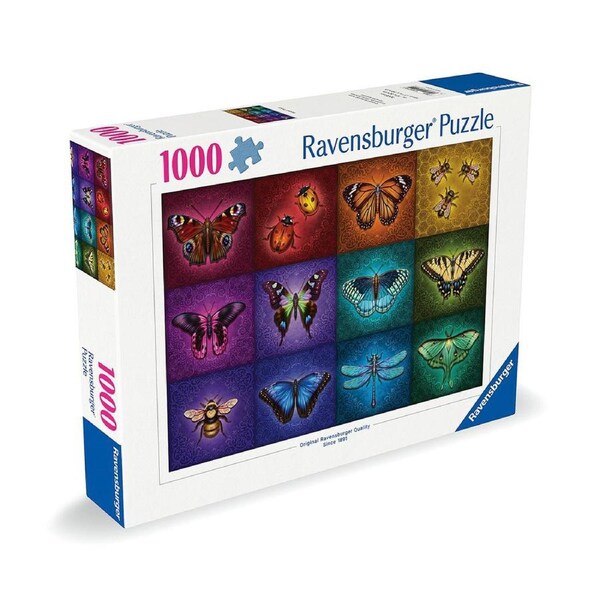1000pc Ravensburger Winged Things Themed Family Jigsaw Puzzle Pieces Set