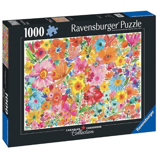 1000pc Ravensburger Blossoming Beauties Family Jigsaw Puzzle Pieces Set
