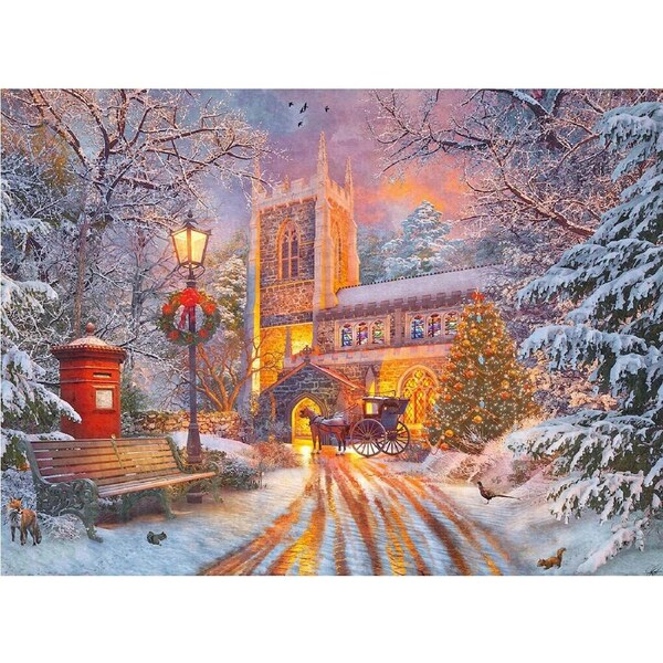 500pc Ravensburger Magical Christmas Themed Family Jigsaw Puzzle Pieces Set