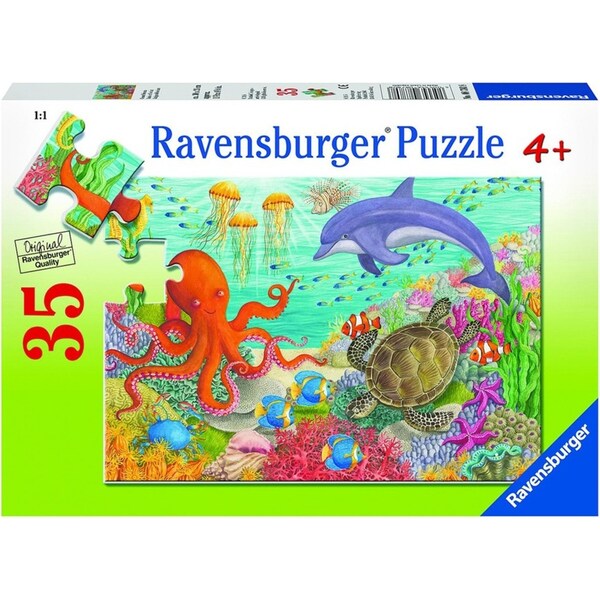 35pc Ravensburger Ocean Friends Themed Jigsaw Kids/Childrens Puzzle Pieces 4Y+