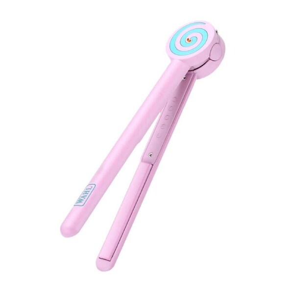 Wahl Lolly Mini Hair Straightener Portable Travel Handbag Styler Curling Iron Pi