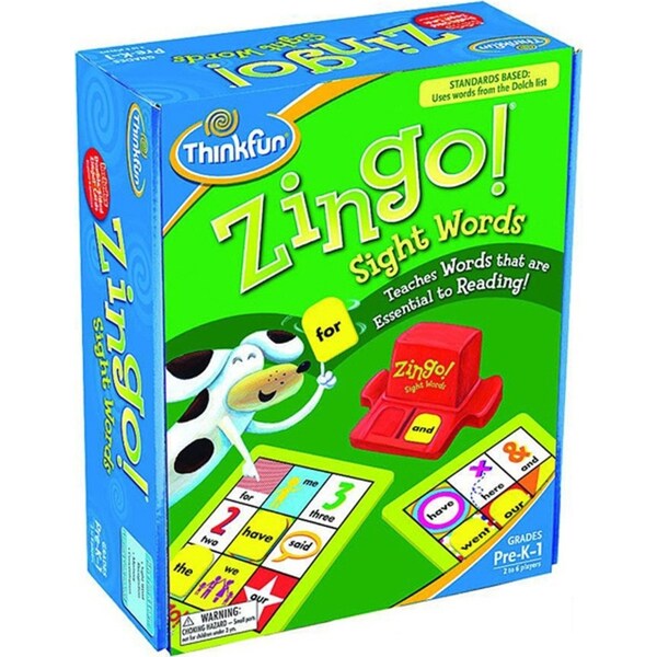 ThinkFun Zingo! Sight Words Early Learning Language Game Kids/Children 5y+