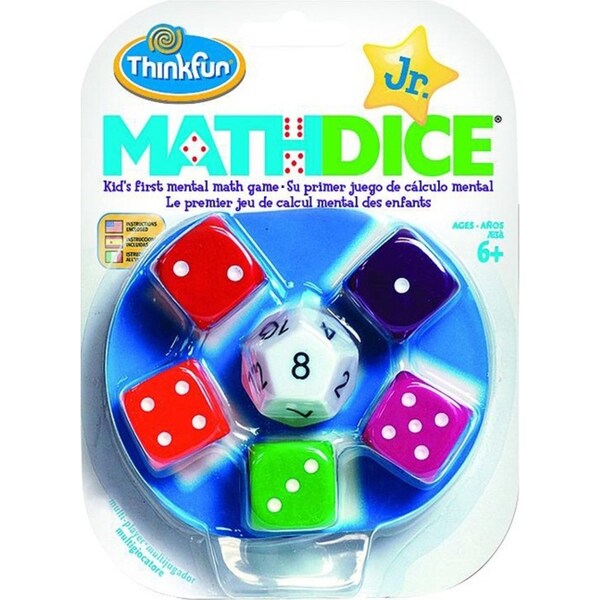 ThinkFun Math Dice Jr STEM And Creative Thinking Family Game Kids/Children 6y+