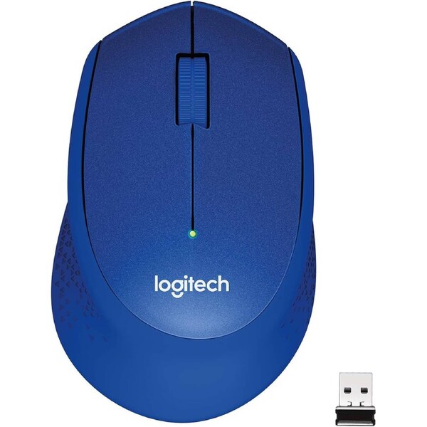 Logitech M331 SILENT PLUS Wireless Mouse Blue DPI (Min/Max): 1000 1-Year
