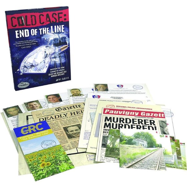 ThinkFun Cold Case: End of the Line Puzzle/Problem Solving Game Family 14y+
