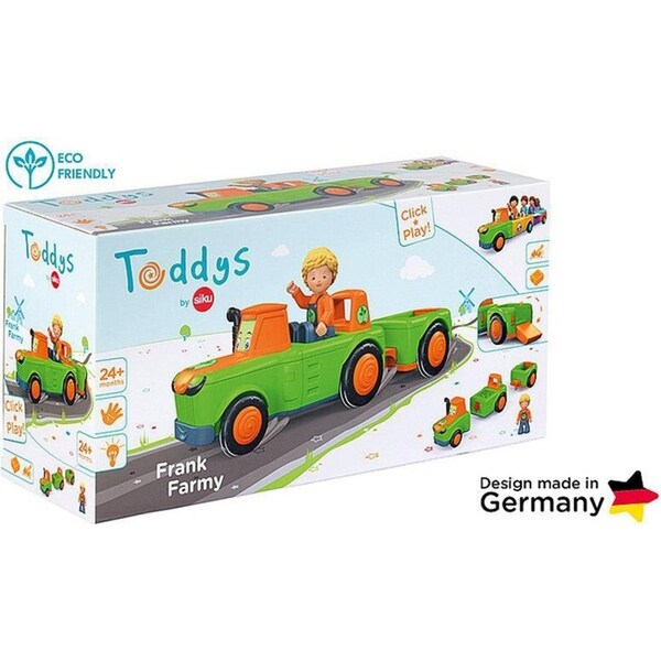 2pc Toddys Frank Farmy Figure & Vehicle Kids/Children Interactive Play Toy 18m+