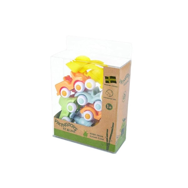 7pc Viking Toys Eco Mini Chubbies Vehicle Car/Truck Kids/Children Play Toy 12m+