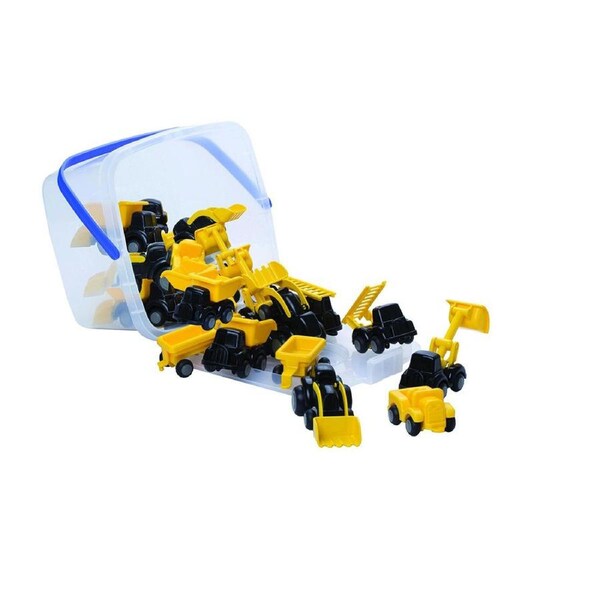 20pcs Viking Mini Chubbies Construction Vehicle Play Kids Toy w/ Bucket 12m+