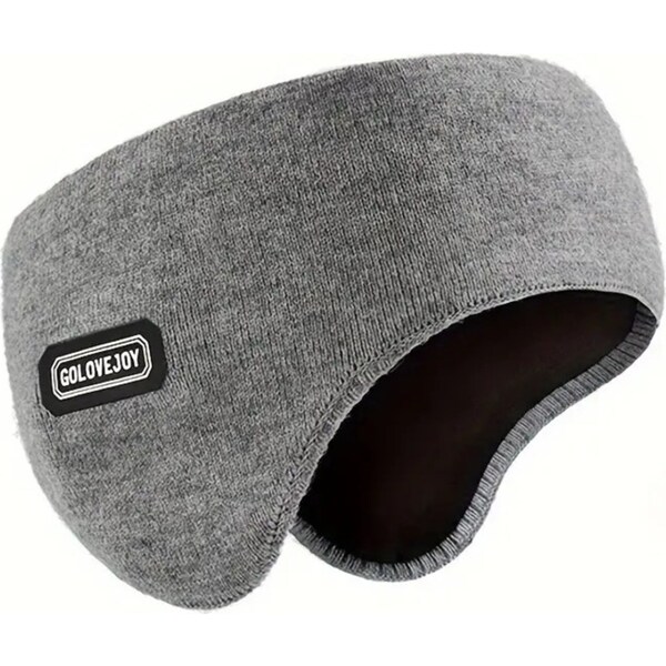 Warm Mens Winter Earmuffs Ear Cover Protection Running Headband in Grey