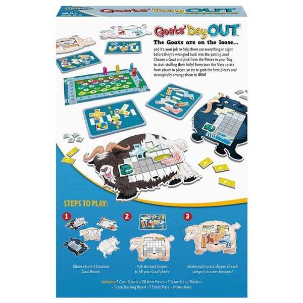 ThinkFun Goats Day Out 2-5 Players Logic Board Game Family Play Kids/Family 8y+