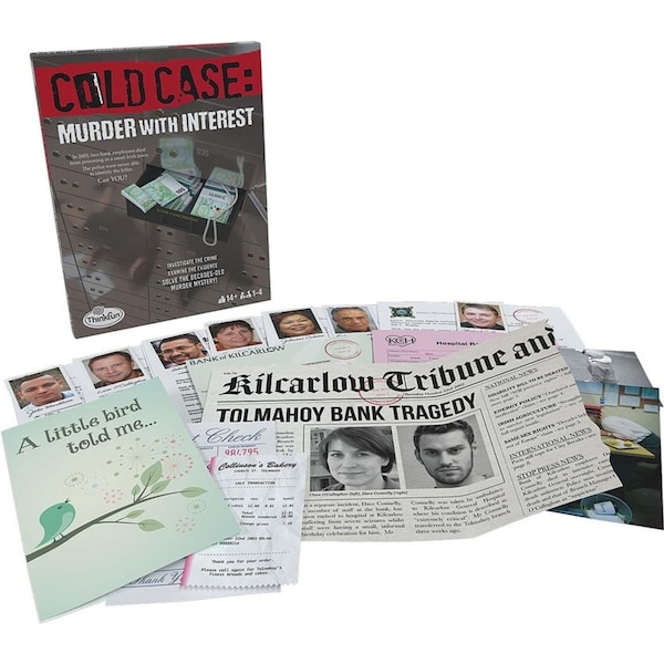 ThinkFun Cold Case: Murder With Interest 1-4 Players Mystery Game Kids/Family 8+