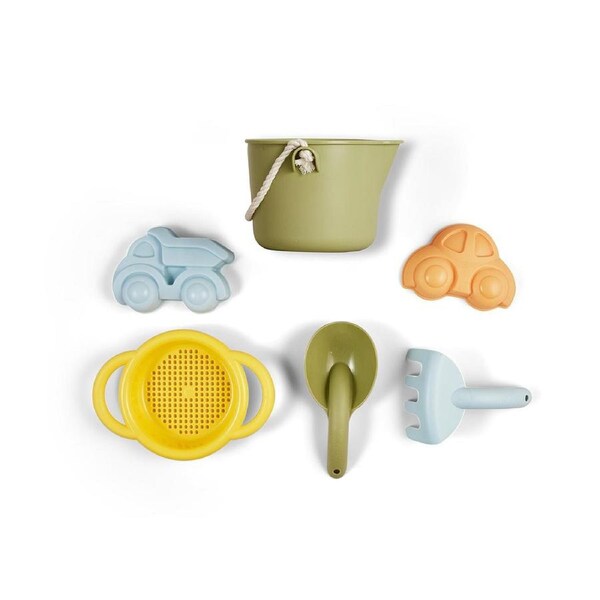 5pc Viking Toys Eco Bucket/Mould/Spade Sandpit/Beach Toy Play Set Kids 12m+
