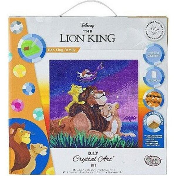 Craft Buddy Lion King Family Diamond Painting 30cm Crystal Art Kit Kids 8y+