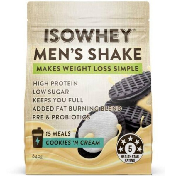 Isowhey Men's Shake Cookies & Cream 840g
