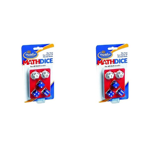 2x ThinkFun Math Dice STEM And Creative Thinking Family Game Kids/Children 8y+