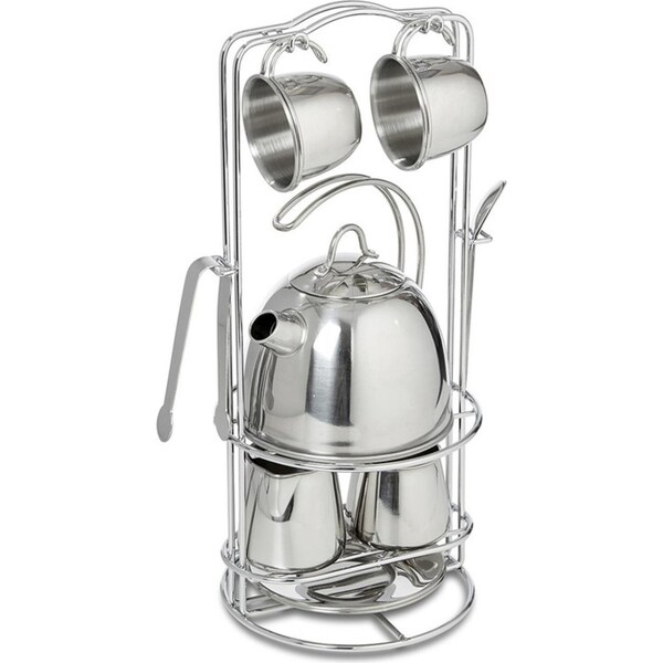 Melissa & Doug Stainless Steel Tea Set Kids/Childrens Pretend Play Toy 3y+