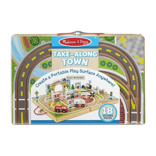 Melissa & Doug Take-Along Town Kids/Childrens Interactive Play Toy 3y+