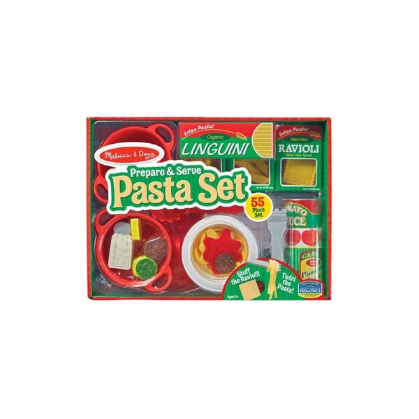 Melissa & Doug Prepare & Serve Pasta Set Kids/Childrens Interactive Play Toy 3y+