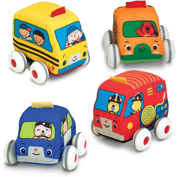 Melissa & Doug Pull-Back Vehicles Kids/Childrens Interactive Play Toy 9m+