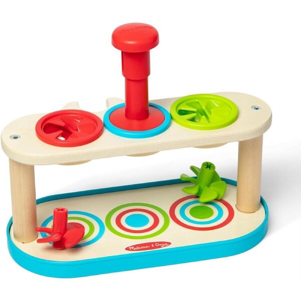 Melissa & Doug Match & Push Spinning Tops Kids/Childrens Interactive Play Toy 2+