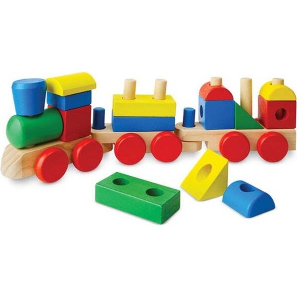 Melissa & Doug Wooden Stacking Train Kids/Childrens Interactive Play Toy 2y+