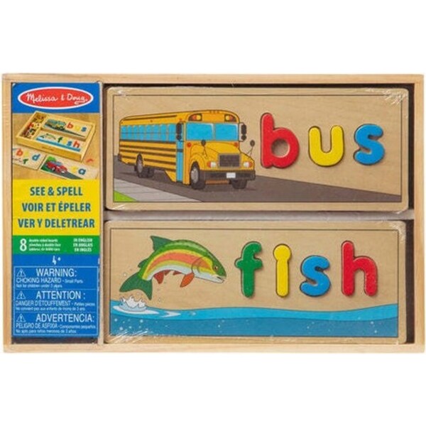 Melissa & Doug See & Spell Educational Kids/Childrens Interactive Play Toy 4y+