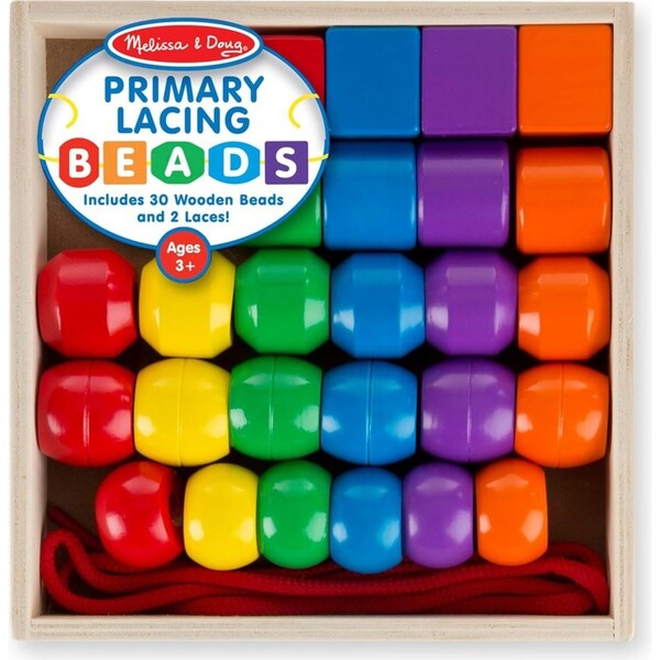 Melissa & Doug Primary Lacing Beads Kids/Childrens Interactive Play Toy 3y+