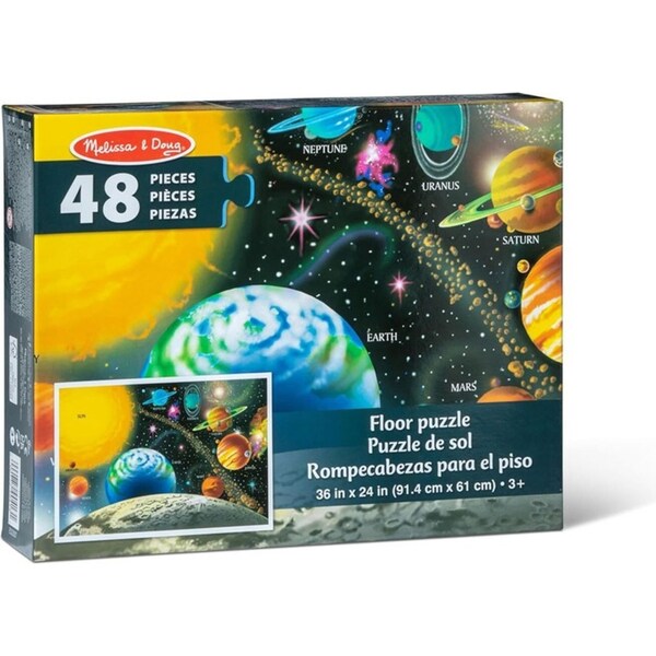 48pc Melissa & Doug Solar System Floor Puzzle Kids/Childrens Interactive Toy 3y+
